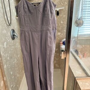 Chelsea & Violet Purple Sleeveless Jumpsuit with Relaxed Silhouette